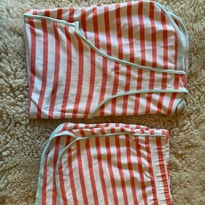 LAKE striped pajama set (tank/shorts)